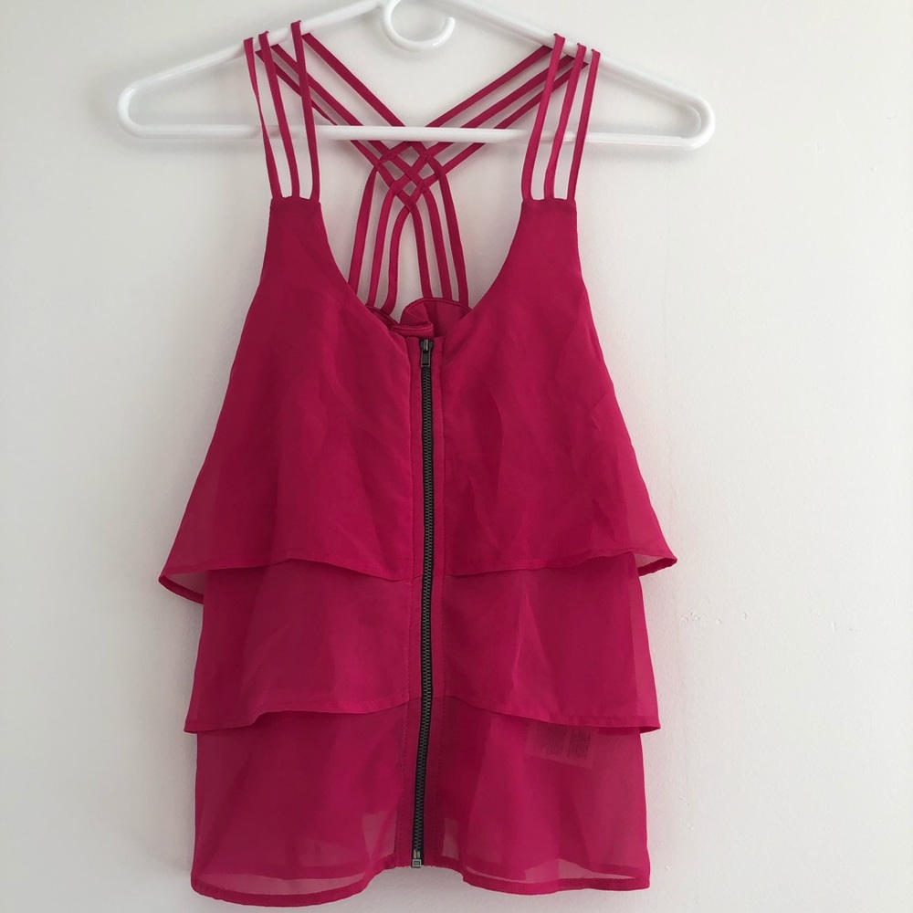 Fushcia Purple Material Girl XS Top